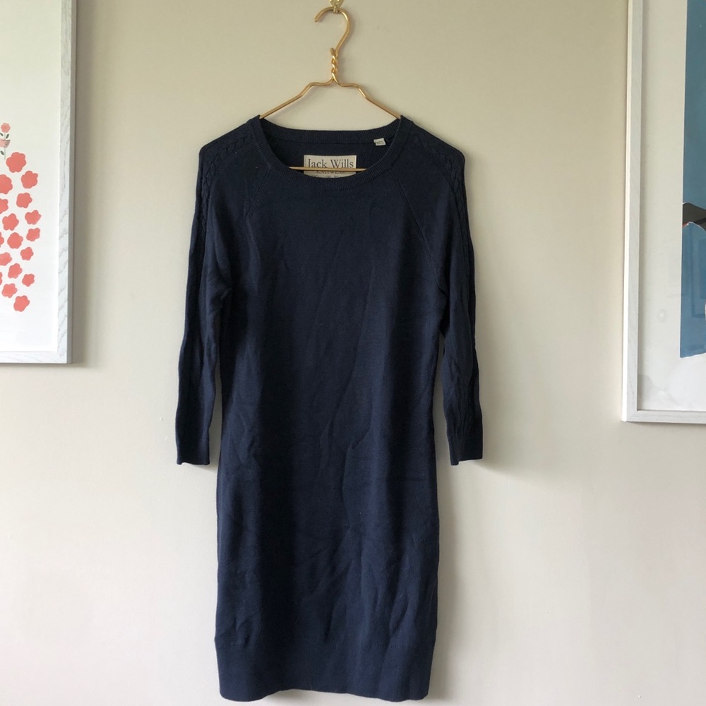 Jack Wills Navy Sweater Dress